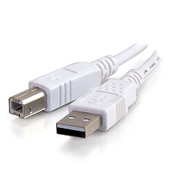 Cables To Go C2G 3m USB 2.0 A/B Cable câble USB USB A USB B Mâle Blanc