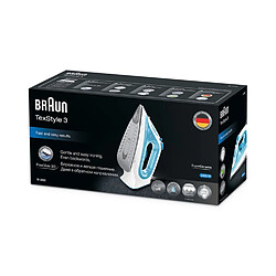 Braun TexStyle 3 Steam Iron SI 3053 Blue Semelle en céramique Bleu 2400 W