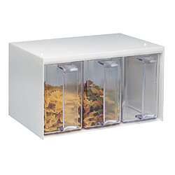 Ac-Deco Rangement 3 boîtes pour la cuisine - Westmark - Module de rangement 3 tiroirs à poignées