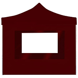 Acheter vidaXL Tente de réception pliable avec parois Aluminium 3x3 m Bordeaux