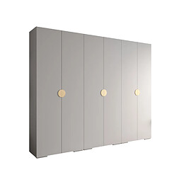 Abiks Meble Armoire Inova 4 À Portes Battantes 236,7/300/47 6 Portes (bianco/d’oro)