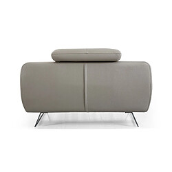 Acheter La Maison Du Canapé Fauteuil cuir Design SARM Beige