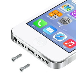 Wewoo Kit de visserie argent pour iPhone 5 / 5S 20 PCS pièce détachée les vis d'ancrage 