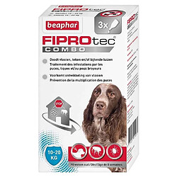 Pipettes Anti-tiques Fiprotec Combo pour Chien Moyen - Beaphar - x3