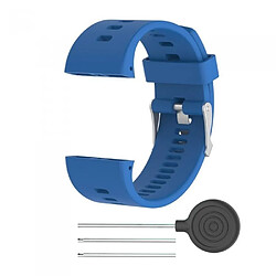 Wewoo Bracelet pour montre connectée Dragonne Sport en silicone POLAR V800 Bleu