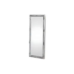 Vente-Unique Miroir en bois d'eucalyptus avec moulures - L. 80 x H. 190 cm - Argenté - ELVIRE