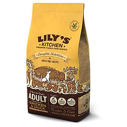 Croquettes Sans Céréales au Poulet Fermier et au Canard pour Chiens - Lily's Kitchen - 7Kg