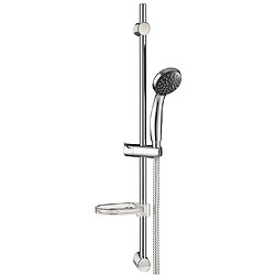 Wirquin Colonne Barre de douche chromee entraxe reglable 70 cm douchette monojet mobile