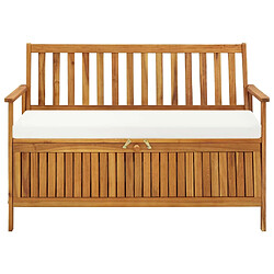 Maison Chic Banc de rangement | Meuble de rangement d'Entrée | Coffres d'Intérieur de jardin Bois d'acacia solide 120x63x84 cm -MN11004