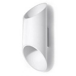 Luminaire Center Applique murale PENNE aluminium blanc 1 ampoule