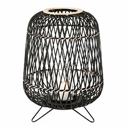 Paris Prix Lanterne Déco Bambou sur Pied 57cm Noir