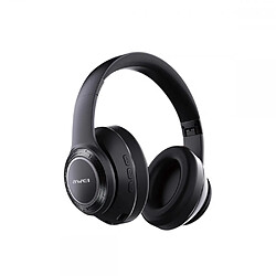 General Casque Bluetooth, casque sans fil sur l'oreille, casque stéréo pliable Hi-Fi pour les jeux, cache-oreilles doux et léger, microphone antibruit rétractable.(noir) 