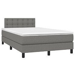 Avis Sommier à lattes,Cadre à lattes de lit et matelas et LED pour Adulte Gris foncé 120x200 cm -MN63502