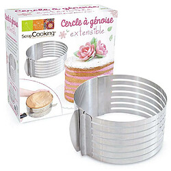 Scrapcooking Cercle extensible en inox pour génoise - 16 à 20 cm