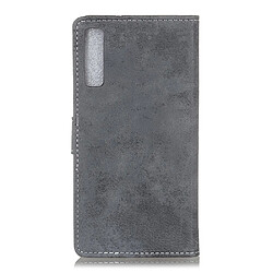 Avis Etui en PU style vintage gris pour votre Samsung Galaxy A7 (2018)