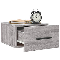 Acheter Maison Chic Lot de 2 Tables de chevet,Table de nuit,Table d'appoint pour salon murales sonoma gris 35x35x20 cm -MN81539