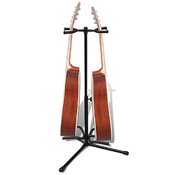 Acheter vidaXL Stand de double guitare pliable