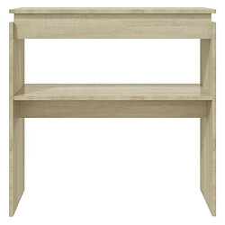 Avis vidaXL Table console chêne sonoma 80x30x80 cm bois d'ingénierie