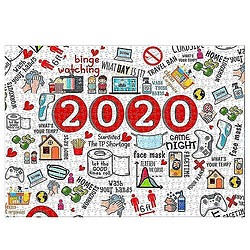 Acheter Universal 1000 pièces Puzzle de puzzle 2020 Christmas Saw Saw pour adultes pour enfants Toys Ornement