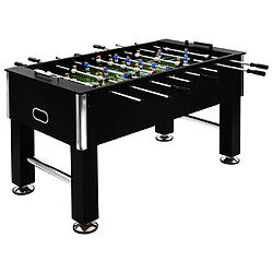 vidaXL Table de football Acier 60 kg 140 x 74,5 x 87,5 cm Noir