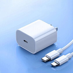 General Chargeur Apple - Adaptateur secteur USB-C à charge rapide 20 W pour iPhone/iPad, design compact, sûr et fiable, parfait pour les voyages et la maison Vous recherchez un chargeur de haute qualité pour votre(Blanc)