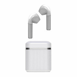 Paris Prix Écouteurs Sans Fils Earbox Power 17cm Blanc