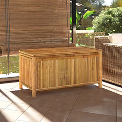 vidaXL Boîte de rangement de jardin 110x52x55 cm Bambou 