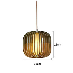 Acheter Universal Lustre en bois massif de 20 cm 220V Lumière à LED Lumière à ballon simple Luminaire en bois Art Linden Luminaire en tissu avec source de lumière Lumière tricolore