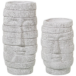 Ensemble de 2 Vases Alexandra House Living Granite Céramique 14 x 27 x 28 cm (2 Pièces)