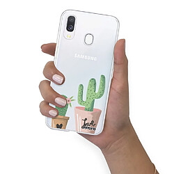 Coque Samsung Galaxy A20e 360 intégrale transparente Cactus Love Ecriture Tendance Design Evetane. pas cher