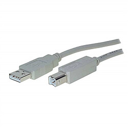 MCL ENTER-WEB Cable USB 2.0 type A/B - 1.80m Gris