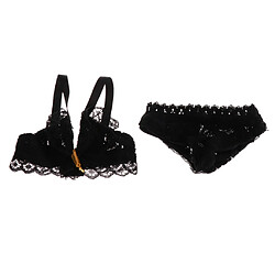 Tendance BJD Vêtements Dentelle Soutien-gorge Ensemble Pour 1/3 SD Poupées Noir