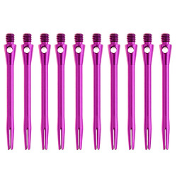 10 pièces 52mm en alliage robuste fléchettes dart tiges accessoires de jeux d'intérieur violet