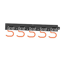 Mop Balai Titulaire Métal Fer Mur Monté Garage de Stockage Organisateur Outils Lourds Cintre avec 5 Crochets pour La Maison Salle de Bains jardin rangement outils mural metal