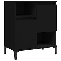 Acheter vidaXL Buffets 2 pcs noir 60x35x70 cm bois d'ingénierie