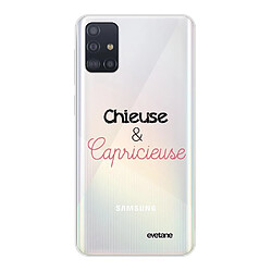 Coque Samsung Galaxy A71 360 intégrale transparente Chieuse et Capricieuse Ecriture Tendance Design Evetane.