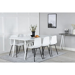 Venture Home Table de repas en MDF Polar 180 x 90 cm Blanc.