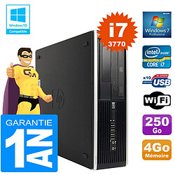 PC HP Compaq 8300 SFF Core I7-3770 Ram 4Go Disque 250 Go Graveur DVD Wifi W7 · Occasion 