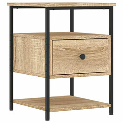 Avis Maison Chic Lot de 2 Tables de chevet - Tables de Nuit chêne sonoma 40x42x56 cm bois ingénierie