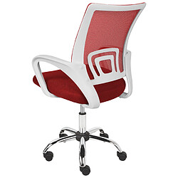 Beliani Chaise de bureau Rouge SOLID pas cher