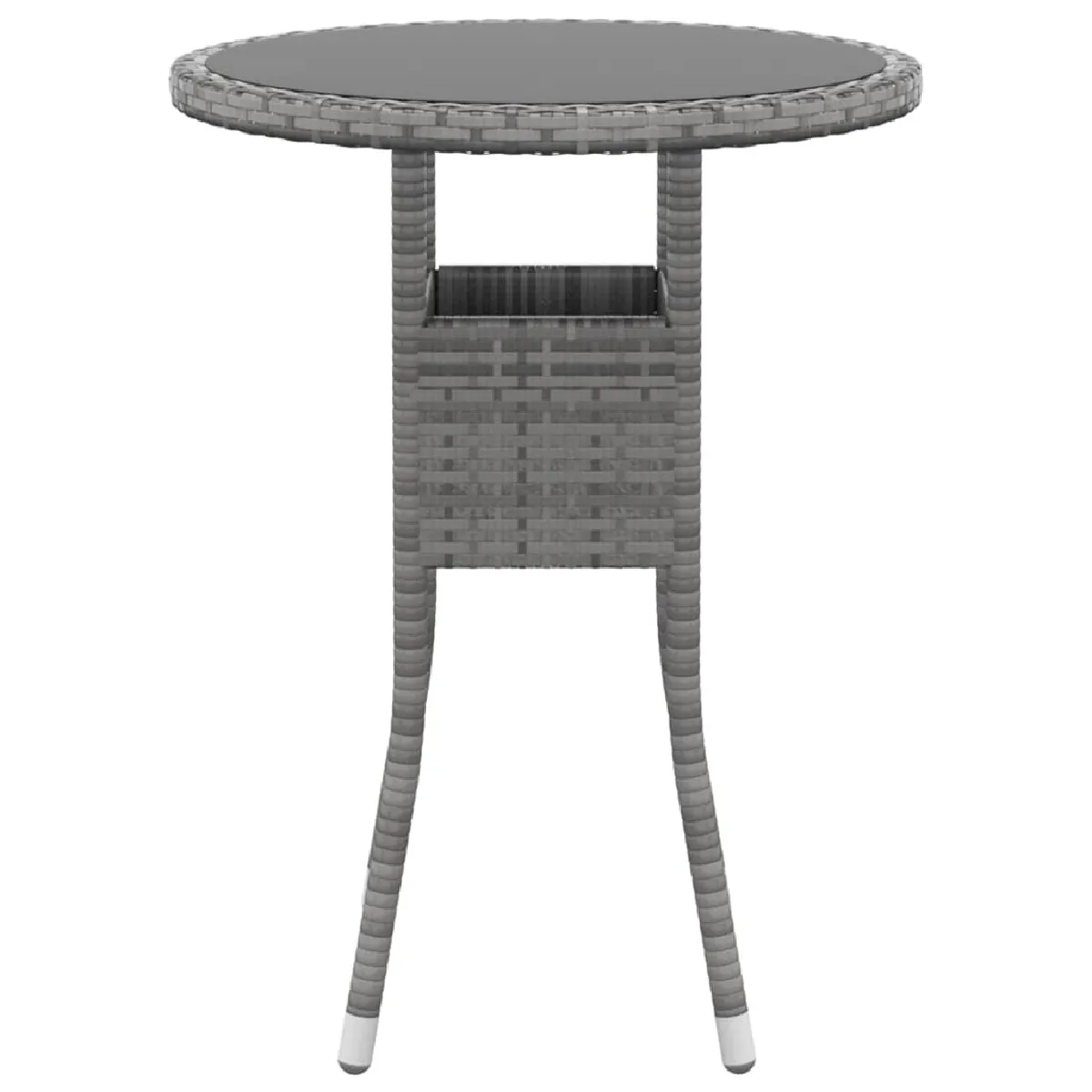 Acheter Maison Chic Mobilier à dîner 3 pcs de jardin - Ensemble table et chaises d'extérieur - Salon/Mobilier de jardin classique Résine tressée Gris -MN26569