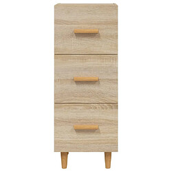 Maison Chic Buffet,Meuble de Rangement,commode pour salon,Cuisine Chêne sonoma 34,5x34x90 cm Bois d'ingénierie -MN72324 pas cher