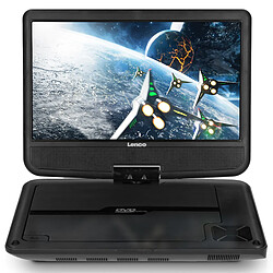 Lenco Lecteur DVD portable de 9 pouces avec connexion USB et dispositif de suspension DVP-901BK Noir