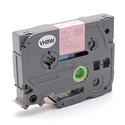 vhbw Ruban à écrire ruban textile 12mm or sur rose pour imprimante d'étiquettes Brother P-Touch P300BT, P700, P750, P750TDI, P750W 