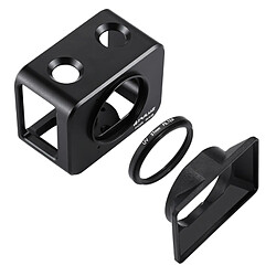 Wewoo Pour Sony RX0 Cage de noir protection en alliage d'aluminium + 37mm Filtre UV + Parasoleil avec Vis et Tournevis 