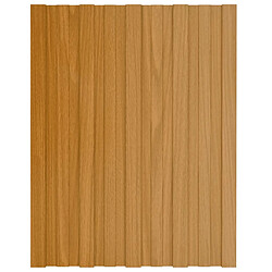 vidaXL Panneaux de toiture 36 pcs acier galvanisé naturel 60x45 cm