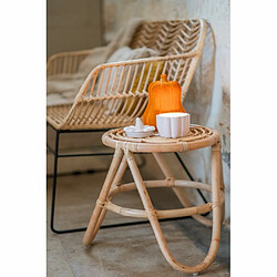 Avis Table d'appoint Ninon en Rotin Naturel - 40x40x40cm - CEZARE