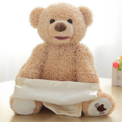 Universal Electric Teddy Bear, Movable Plush Toy - 2 Languages Speaking(Kaki) pas cher