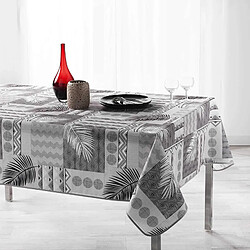 Douceur D'Interieur Nappe polyester imprimée Neha - 150 x 240 cm - Noir