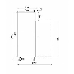 Armoire Congélateur Professionnel - Inox 650 litres - Combisteel